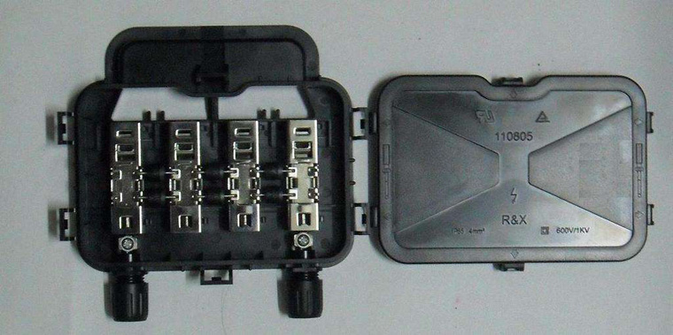 光伏組件的中間接線盒是什么作用，光伏板接線盒4個(gè)端子怎么接線